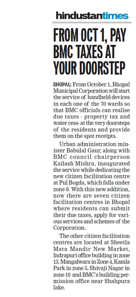 Hindustan Times Bhopal News